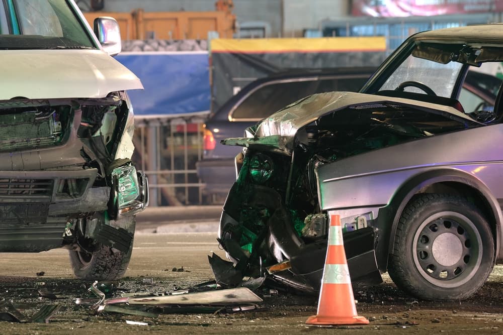 Car Collision in Night